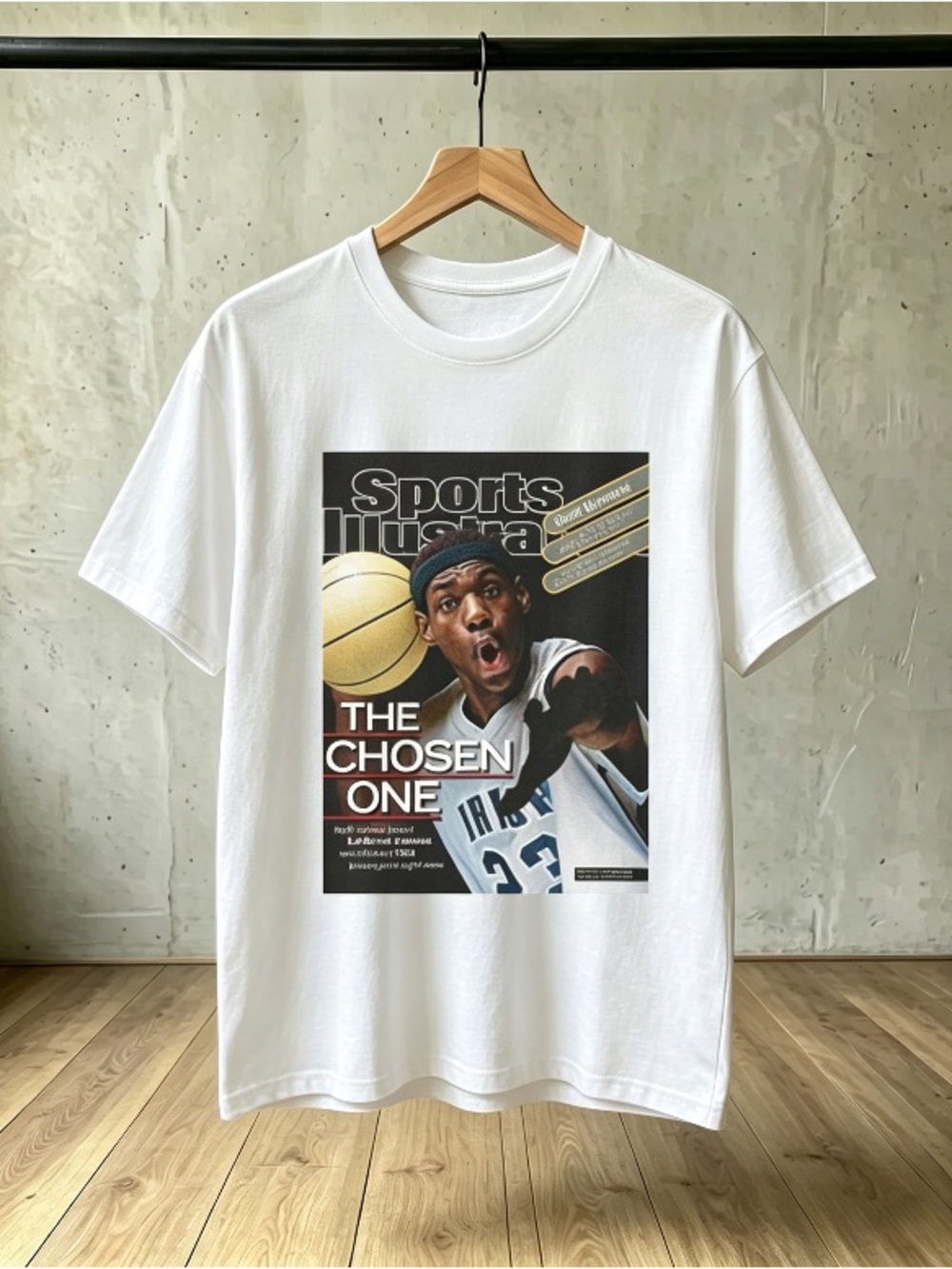 Lebron James Chosen One Graphic Tee Shirt Retro High School T-Shirt Unisex